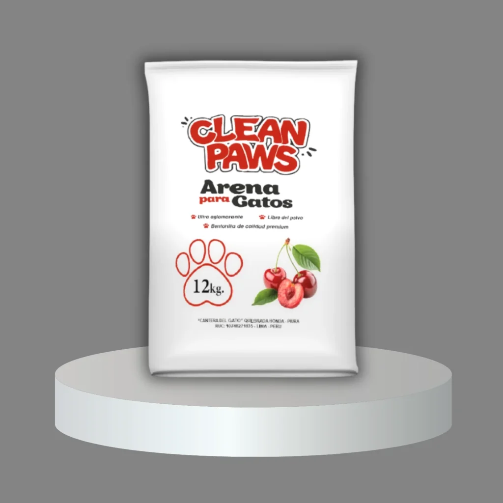Arena para gatos 12KG - Aroma Cherry